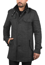 IDBRANDAN - Manteau court - dark coal