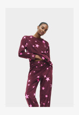CUFFED HEM FLEECE SET - Pyjama - purple mix