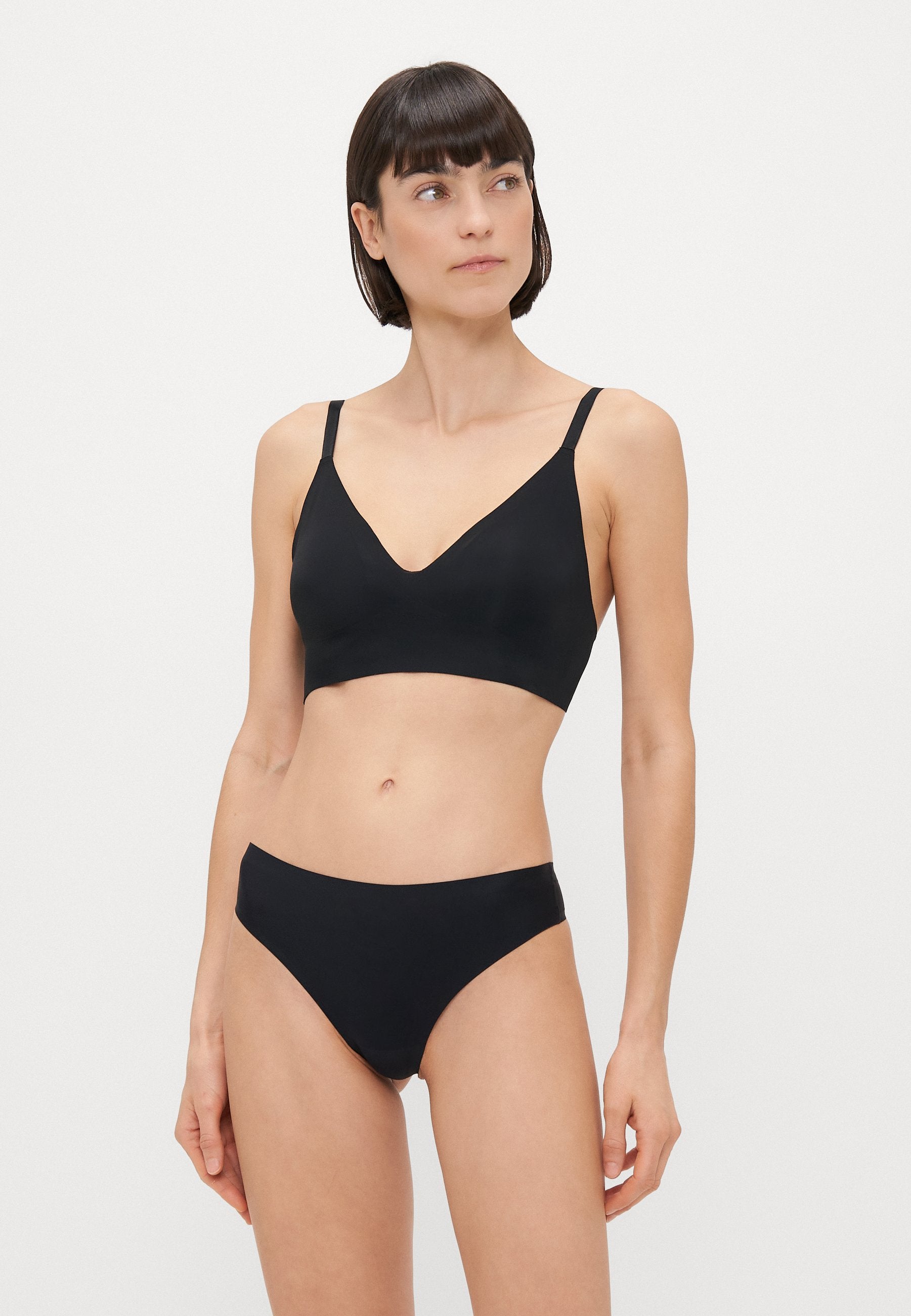 INVISIBLE THONG 3 PACK - String - black