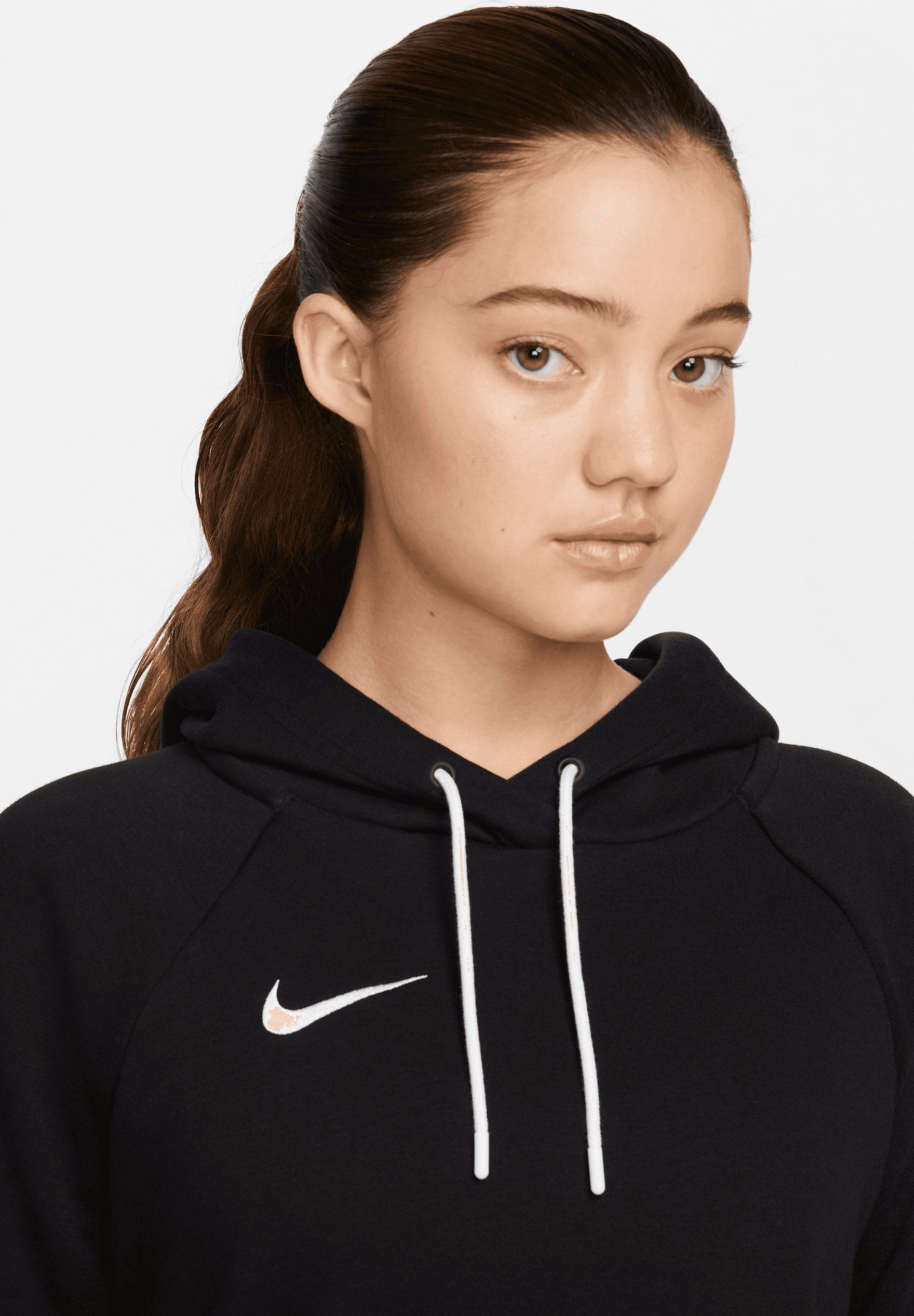 PARK - Sweat à capuche - black / white