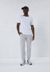 3 PACK - Pantalon de survêtement - mottled light grey/mottled dark blue/black