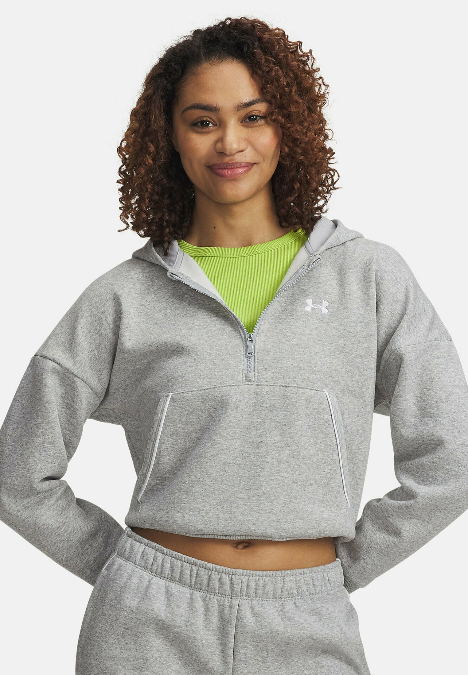 RIVAL FLEECE PIPED - Sweat à capuche - mod gray light heather