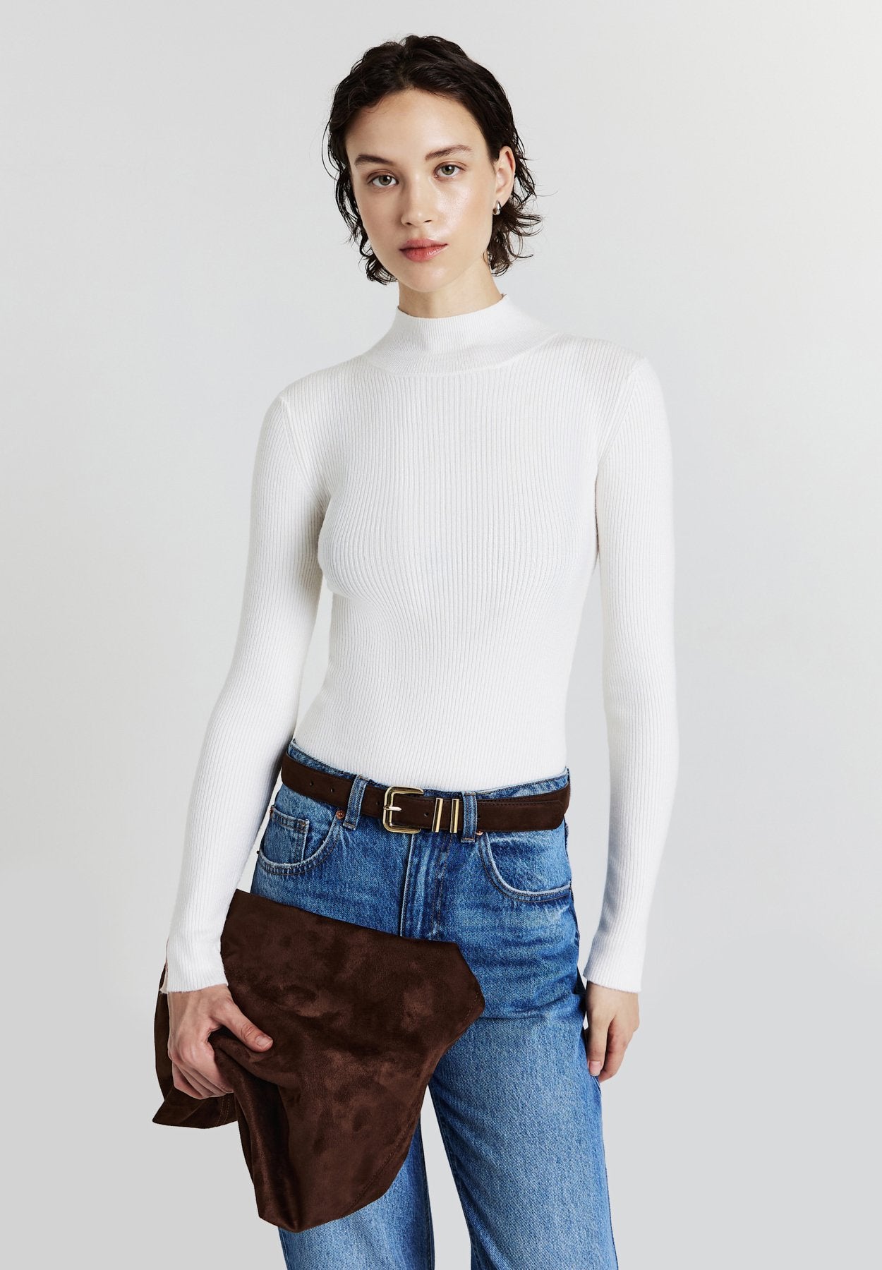 Blouse - bianco lana