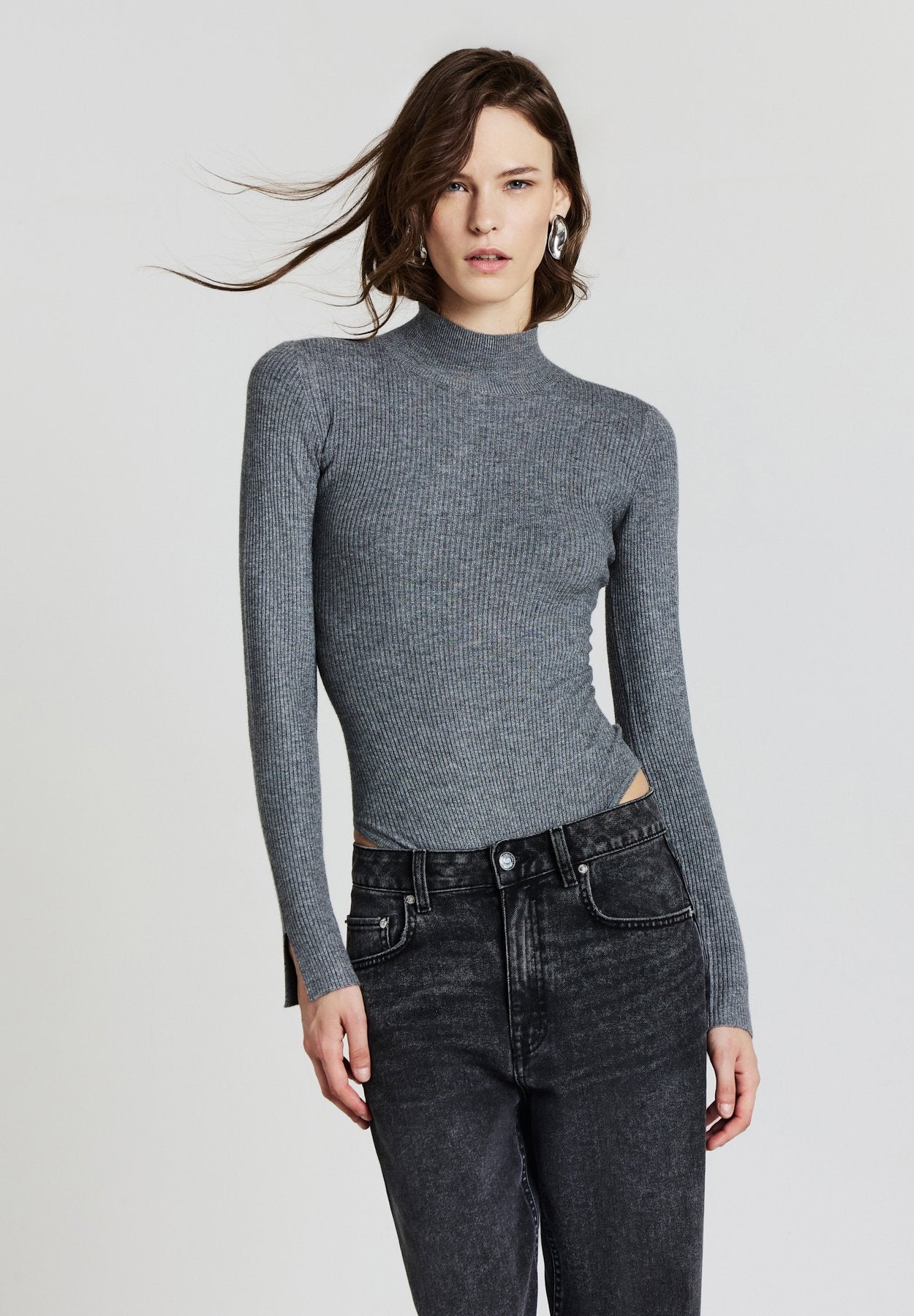 Blouse - grigio scuro melange