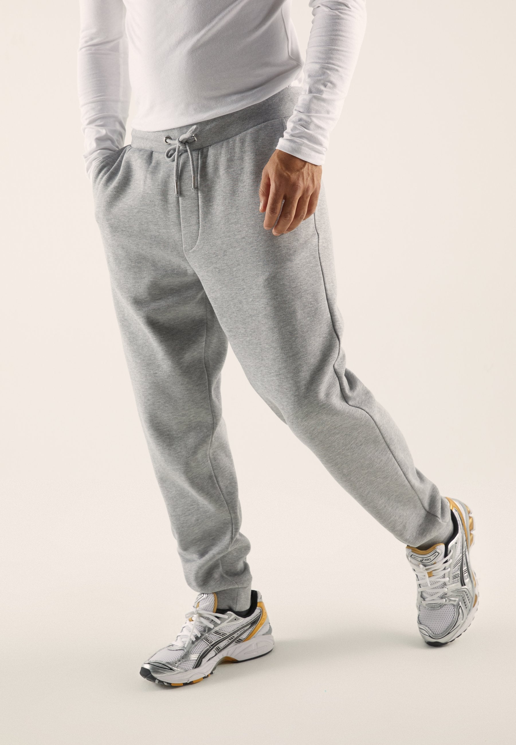 Pantalon de survêtement - mottled grey