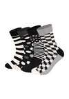 CLASSIC GIFT SET UNISEX 4 PACK - Chaussettes - black