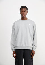CLUB FLEECE - Sweatshirt - dark grey/light smoke grey/white