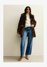 MIDI - Manteau d'hiver - dark brown