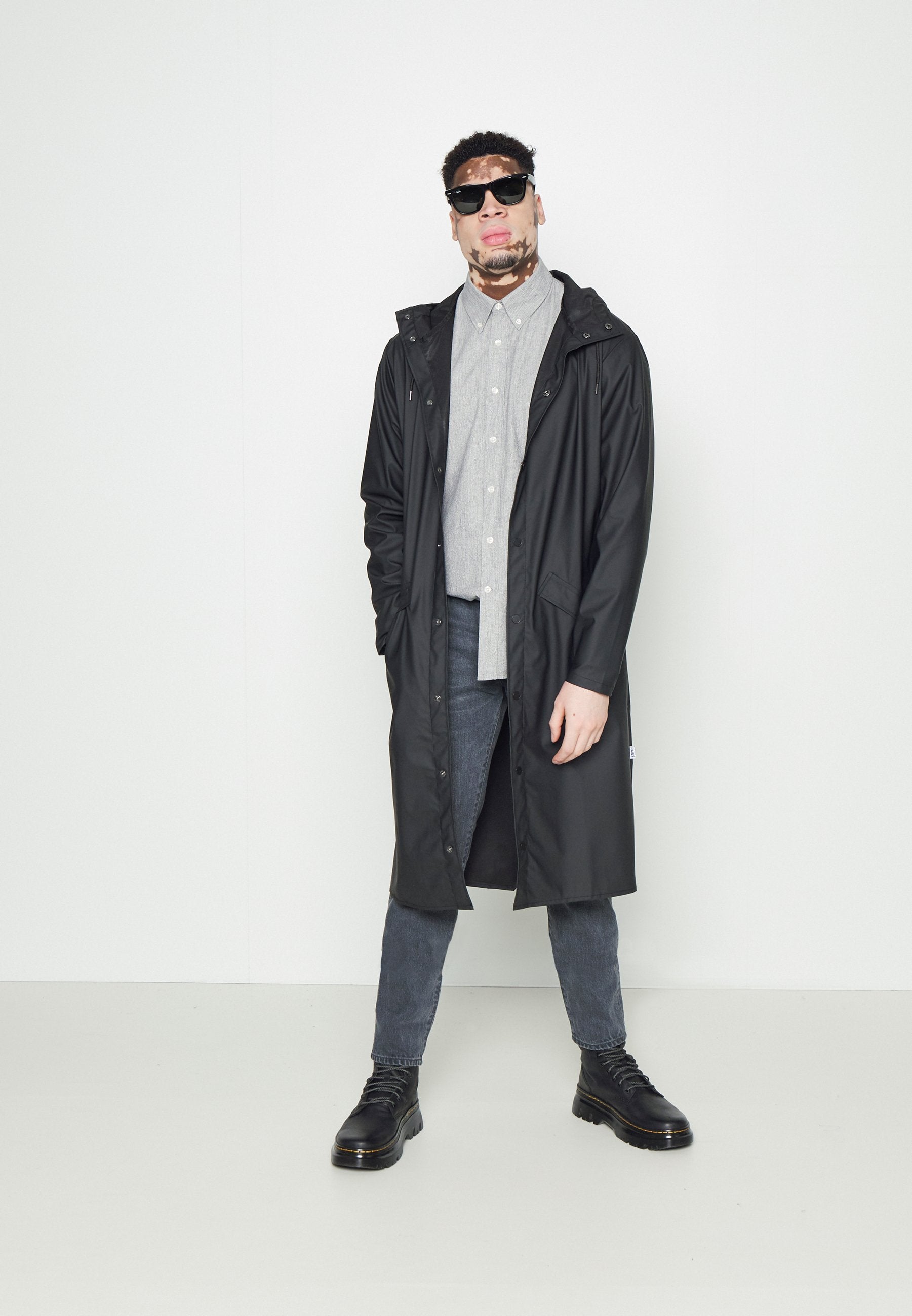 LONGER JACKET UNISEX - Veste imperméable - black