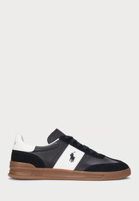 HERITAGE AERA LEATHER-SUEDE SNEAKER - Baskets basses - black/white