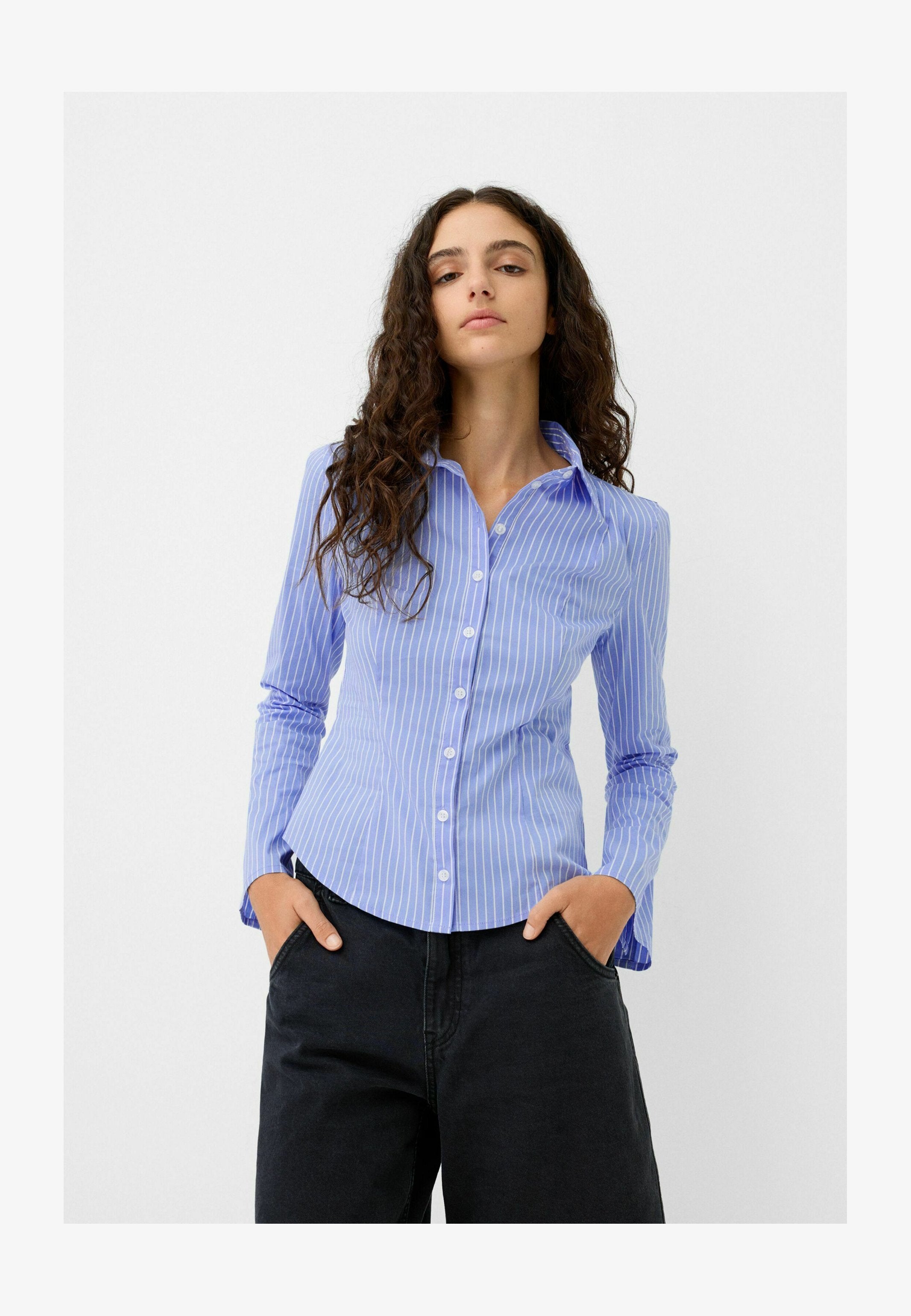 WITH WIDE SLEEVES - Chemisier - dark blue