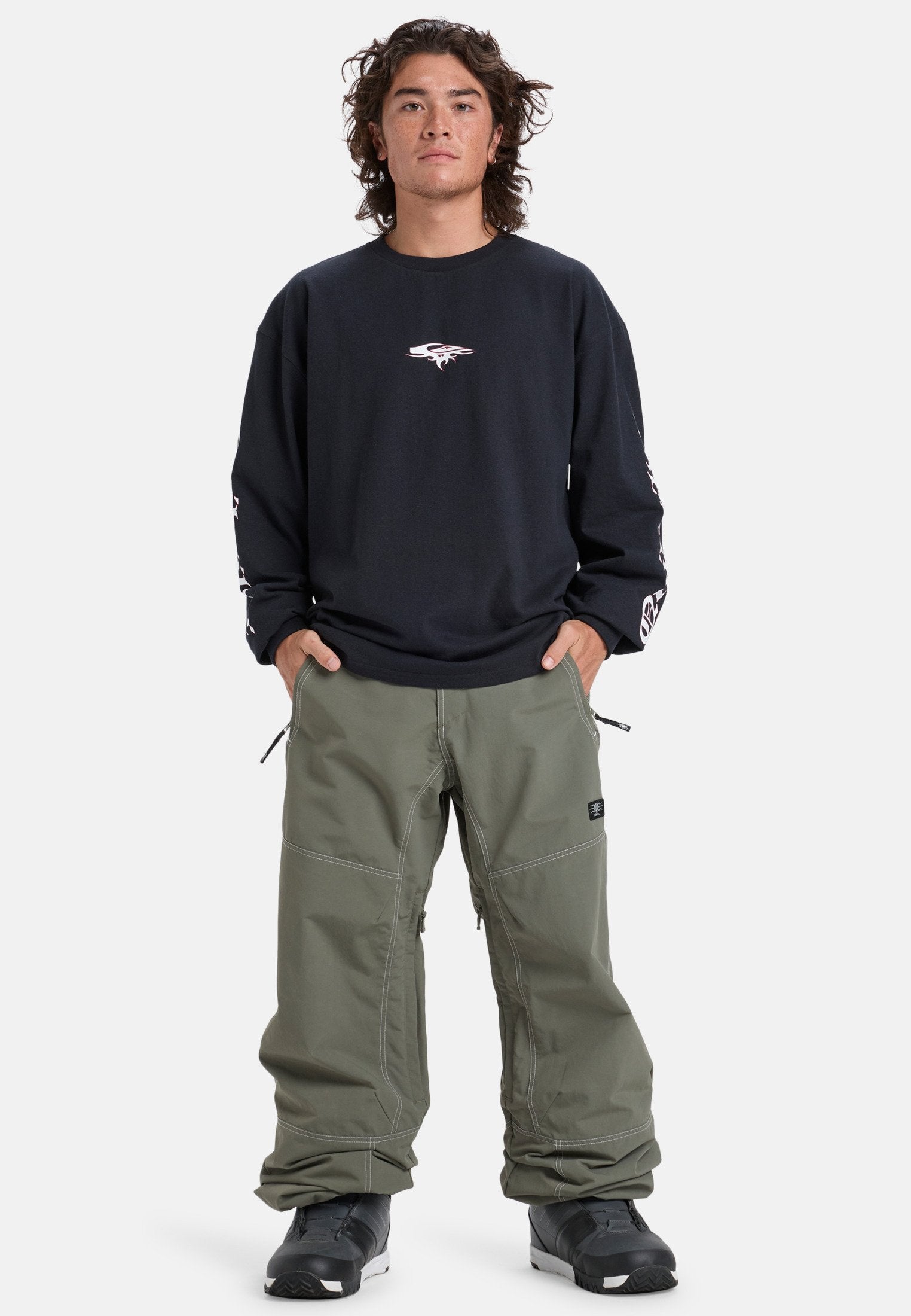 LIVE WIRE - Pantalons de ski - dusty olive