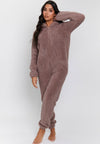 SHERPA TEDDY EARS ALL IN ONE - Pyjama - mink