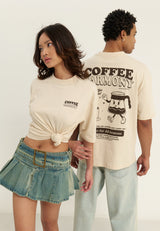 UNISEX - T-shirt imprimé - beige