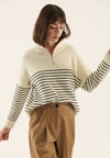 Pullover - white/black