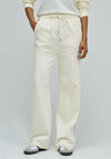 JOGGERS - STRAIGHT - Pantalon classique - perle