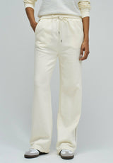 JOGGERS - STRAIGHT - Pantalon classique - perle