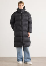 LONG LENGTH HOODED - Manteau d'hiver - black