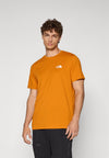 M SS SIMPLE DOME TEE - T-shirt de sport - agate orange