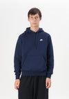 CLUB - Sweat à capuche - obsidian obsidian white