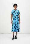 PISTEINEN - Robe en jersey - blue/black
