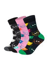 MIXED CAT SOCKS GIFT SET UNISEX 3 PACK - Chaussettes - multi