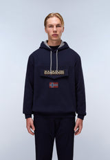 BURGEE WINT - Sweat à capuche - blu marine