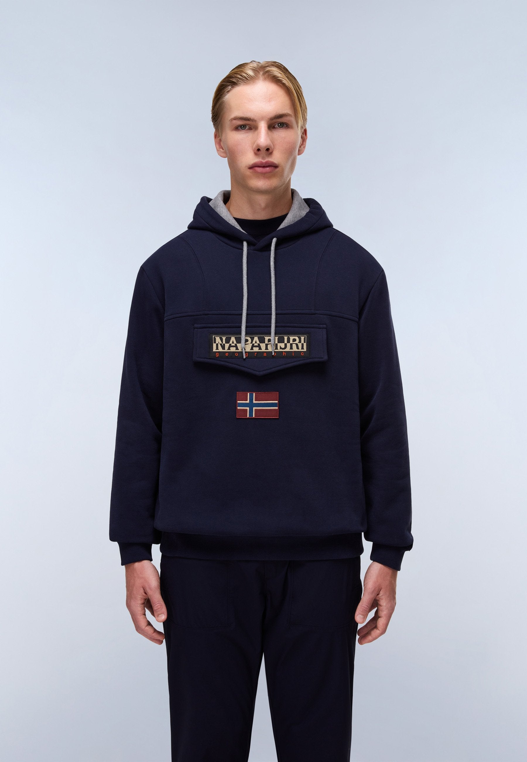 BURGEE WINT - Sweat à capuche - blu marine