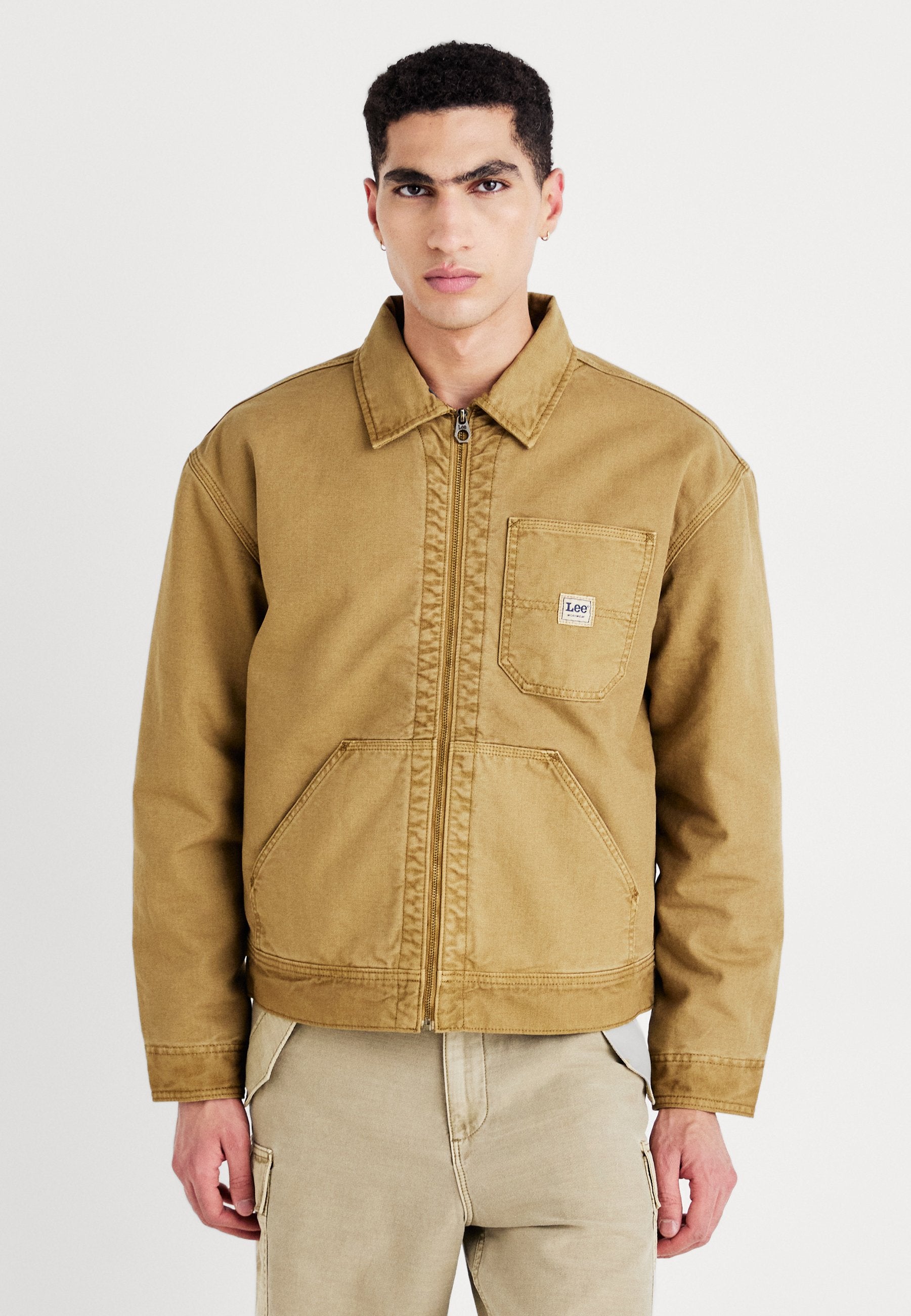JACKET - Veste en jean - dark khaki