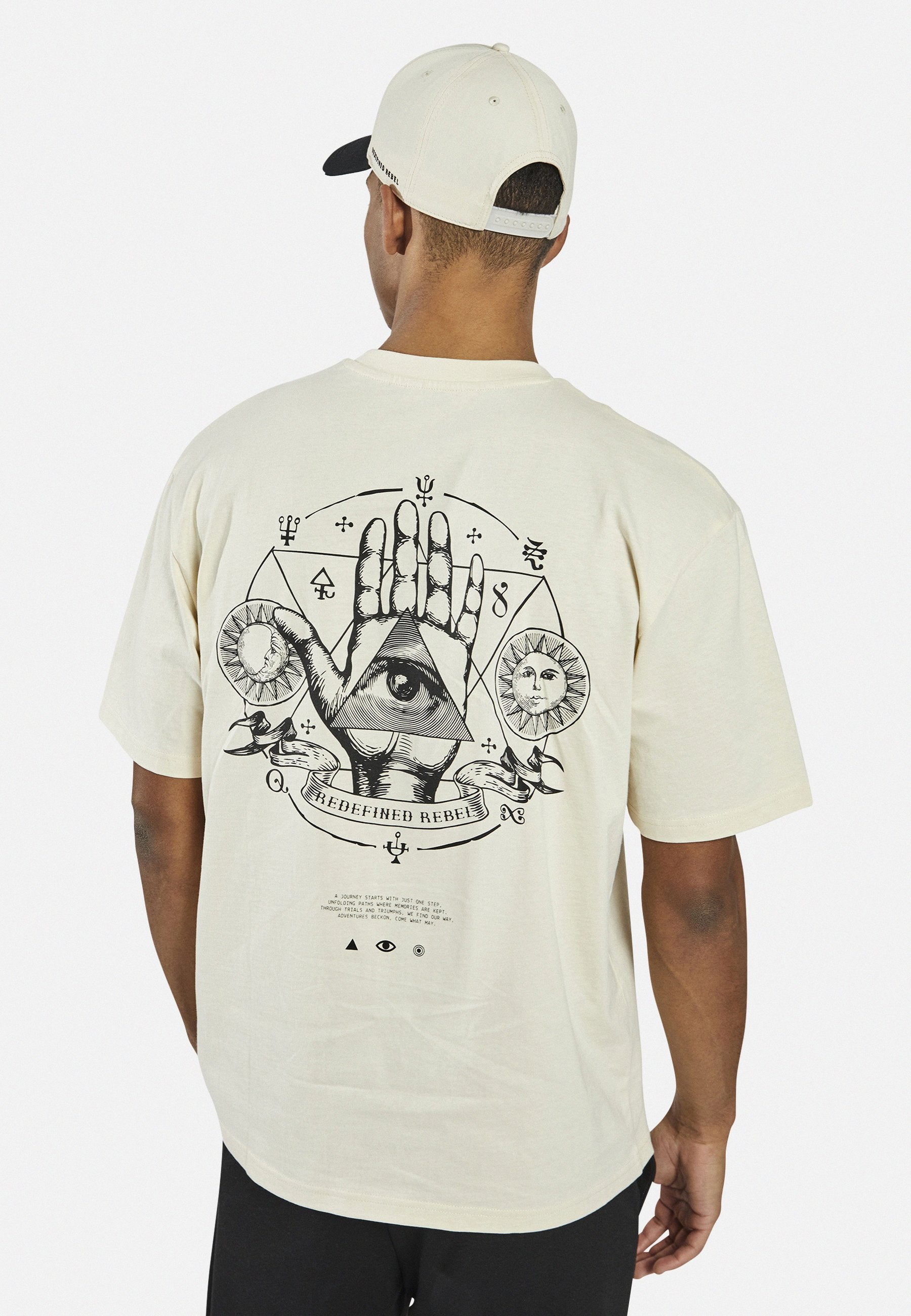 KIAN TEE BOXY FIT UNISEX - T-shirt imprimé - white smoke