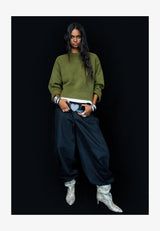 WITH HEM - Pullover - evergreen