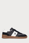 HERITAGE AERA LEATHER-SUEDE SNEAKER - Baskets basses - black/white